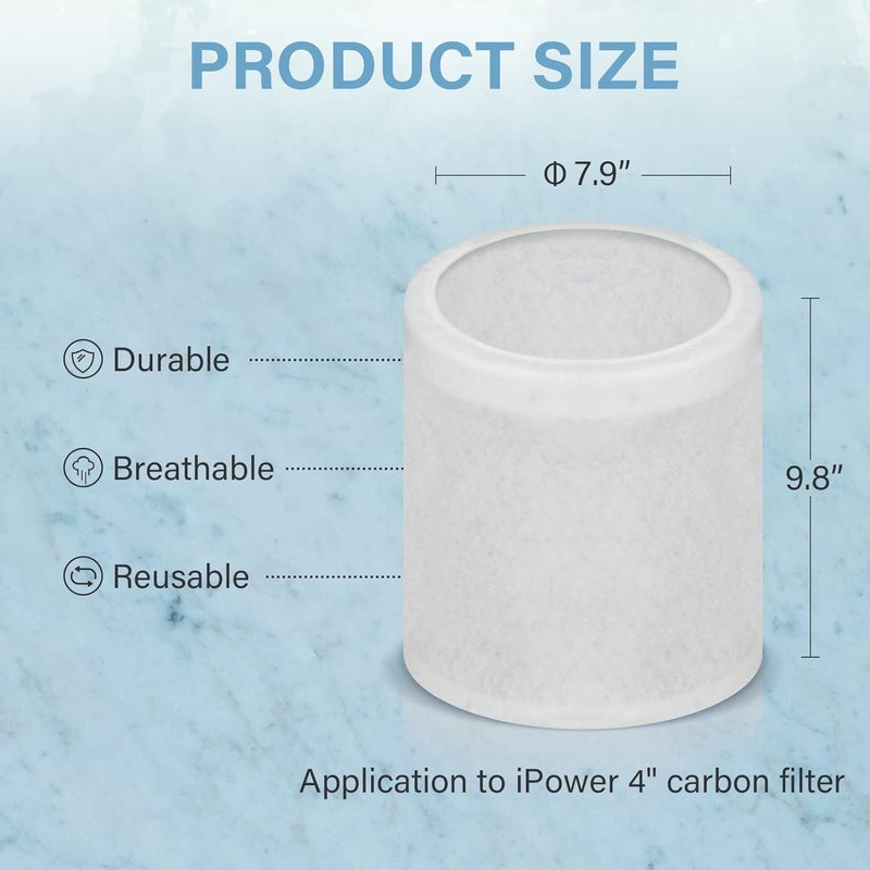 I-Power 4 Inch Replacement Pre-Filter for 4" Carbon Filter (Pack of 2) - Image 5